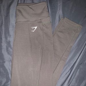 olive green gym shark leggings